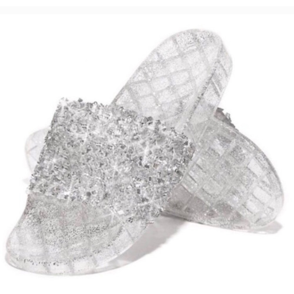 Embellished Slides - Silver - Picture 5 of 6